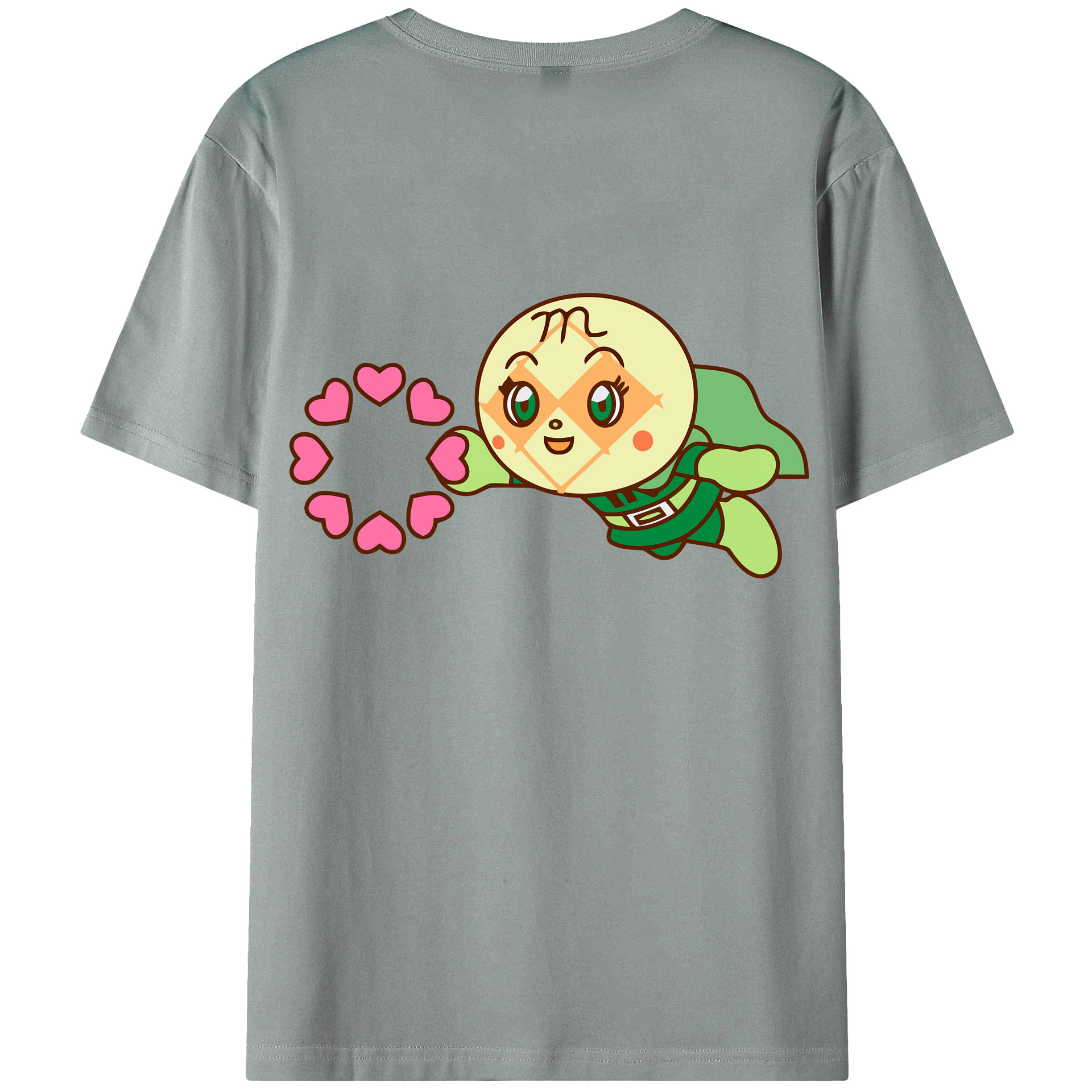 （画像用） アンパンマン Anpanman 綿100％ メンズ半袖Tシャツ（バックプリント） 通気性